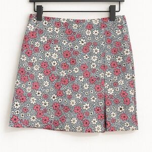 Apple Floral Pencil Skirt - Pink, Black, Cream